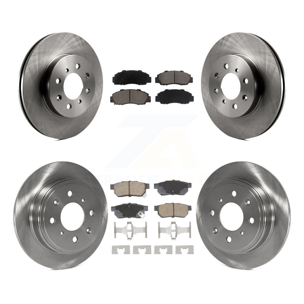 Front Rear Disc Brake Rotors And Ceramic Pads Kit For 1992-1993 Acura Integra GS-R K8C-103461