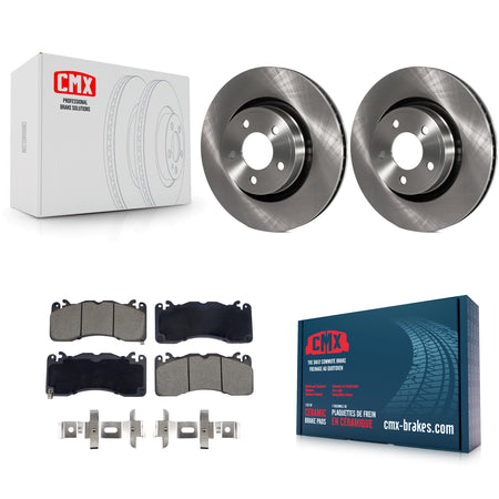 Front Disc Brake Rotors And Ceramic Pads Kit For 2015 Ford Mustang V6 With Brembo Brakes K8C-103468
