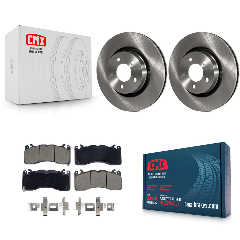 Front Disc Brake Rotors And Ceramic Pads Kit For 2015 Ford Mustang V6 With Brembo Brakes K8C-103468