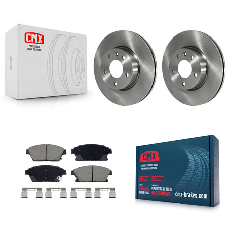Front Disc Brake Rotors And Ceramic Pads Kit For Cadillac ATS K8C-103476