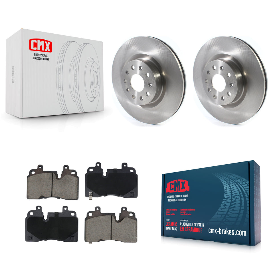 Front Disc Brake Rotors And Ceramic Pads Kit For Cadillac CT6 K8C-103477