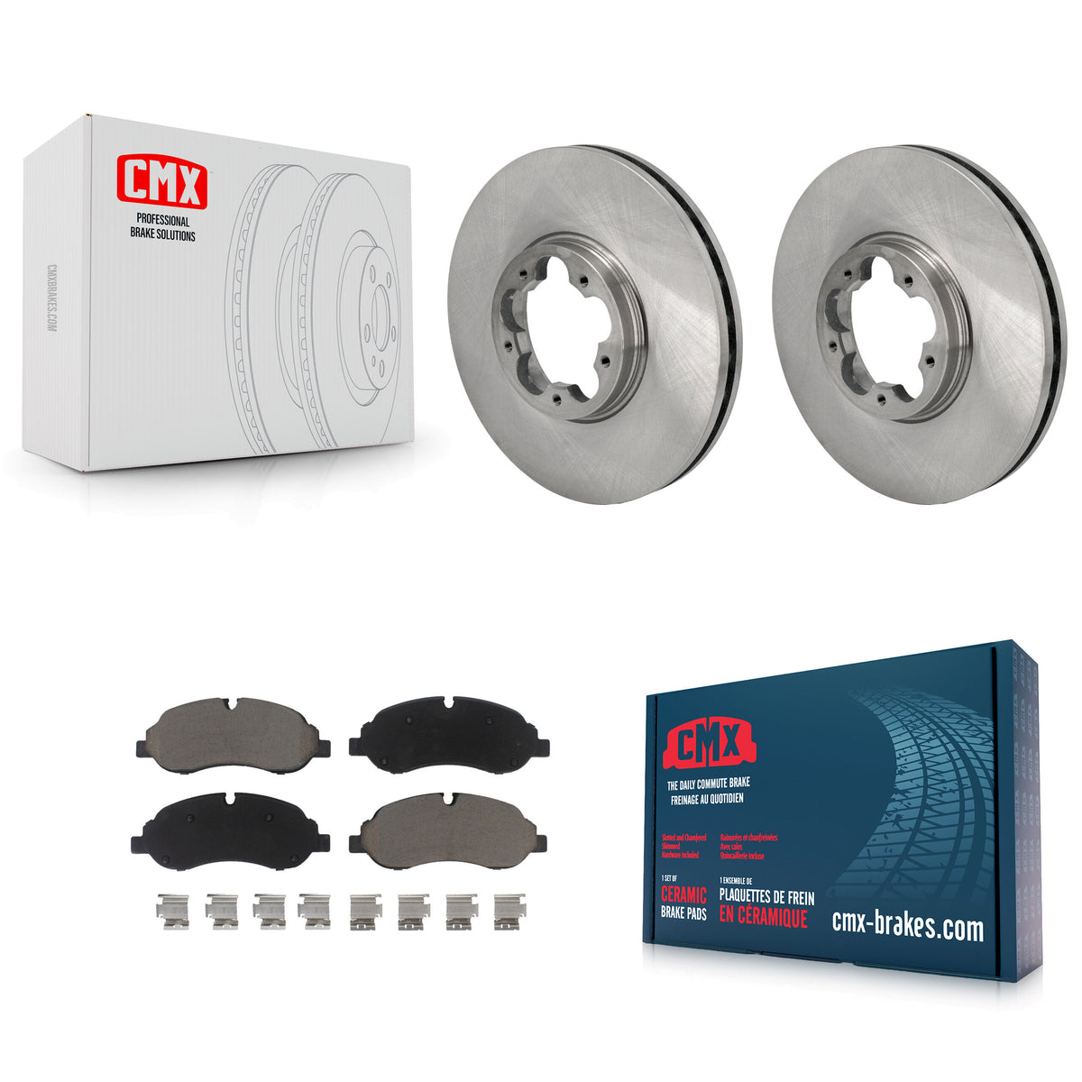 Front Disc Brake Rotors And Ceramic Pads Kit For Ford Transit-250 Transit-150 Transit-350 K8C-103512