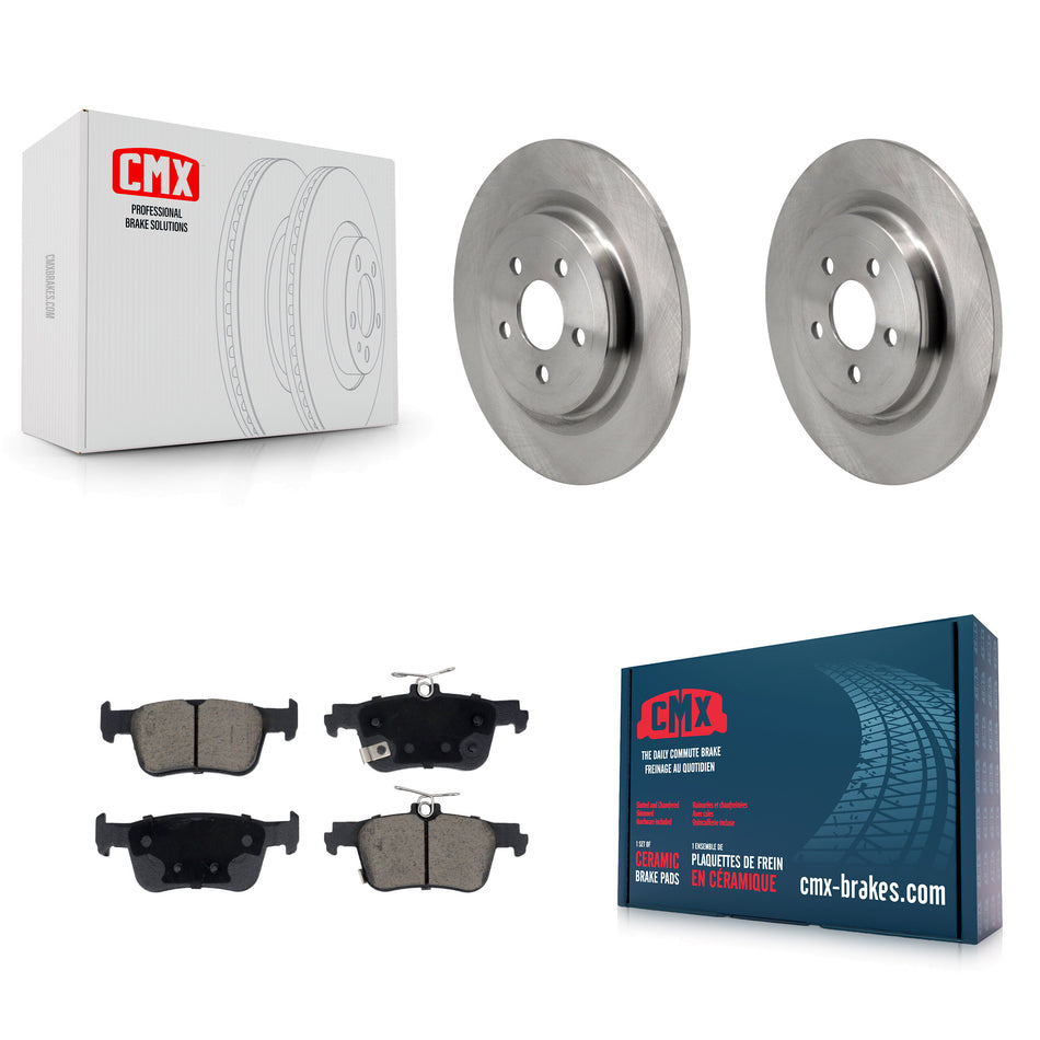Rear Disc Brake Rotors And Ceramic Pads Kit For 2021-2023 Ford Mustang Mach-E K8C-103521