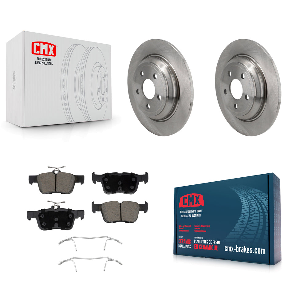 Rear Disc Brake Rotors And Ceramic Pads Kit For 2022-2023 Ford Maverick K8C-103522