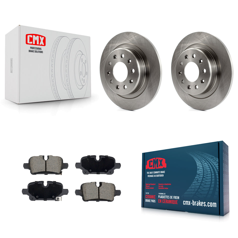 Rear Disc Brake Rotors And Ceramic Pads Kit For Chevrolet Equinox GMC Terrain Malibu K8C-103527