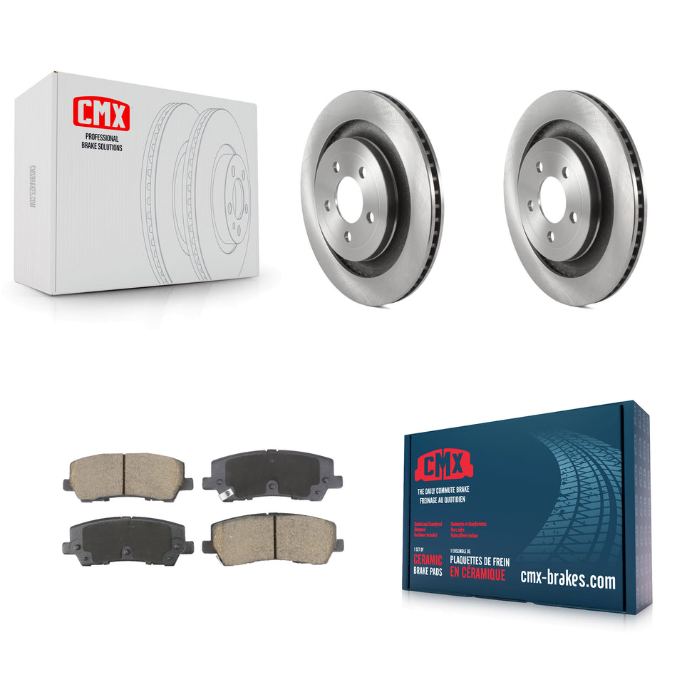 Rear Disc Brake Rotors And Ceramic Pads Kit For Ford Mustang K8C-103530