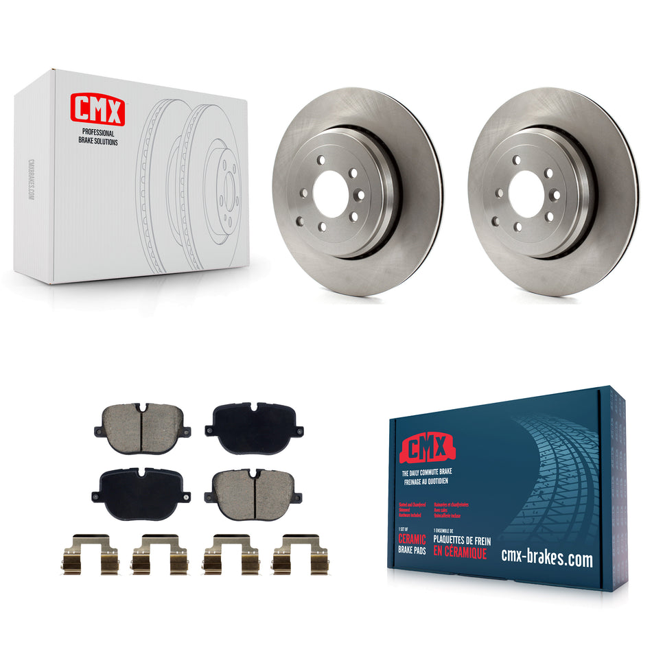 Rear Disc Brake Rotor & Ceramic Pad Kit For 2010-2013 Land Rover Range Sport Supercharged K8C-103534