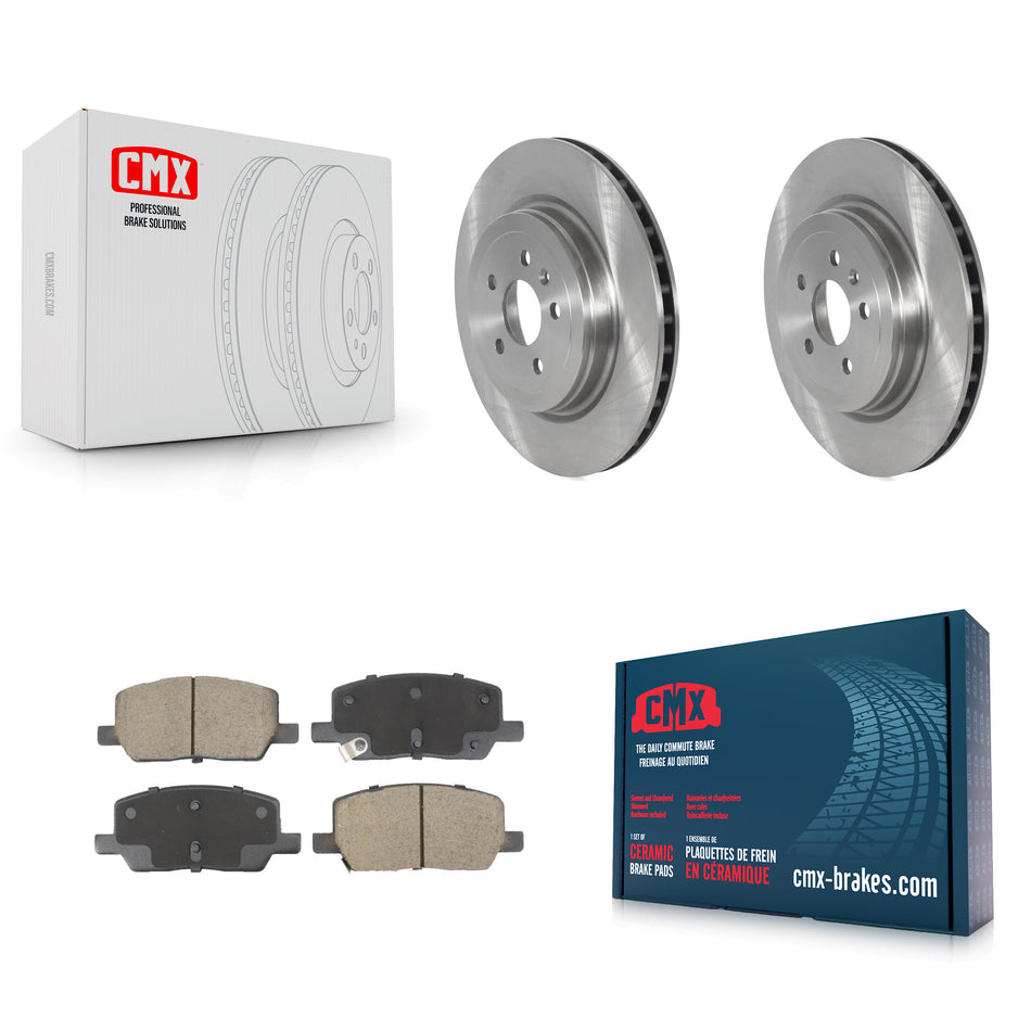 Rear Disc Brake Rotors And Ceramic Pads Kit For Tesla X S With Single Piston Caliper K8C-103535