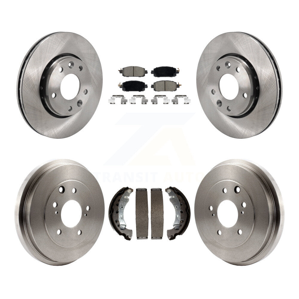 Front Rear Disc Brake Rotors Ceramic Pads And Drum Kit For 2020-2022 Nissan Sentra K8C-103548