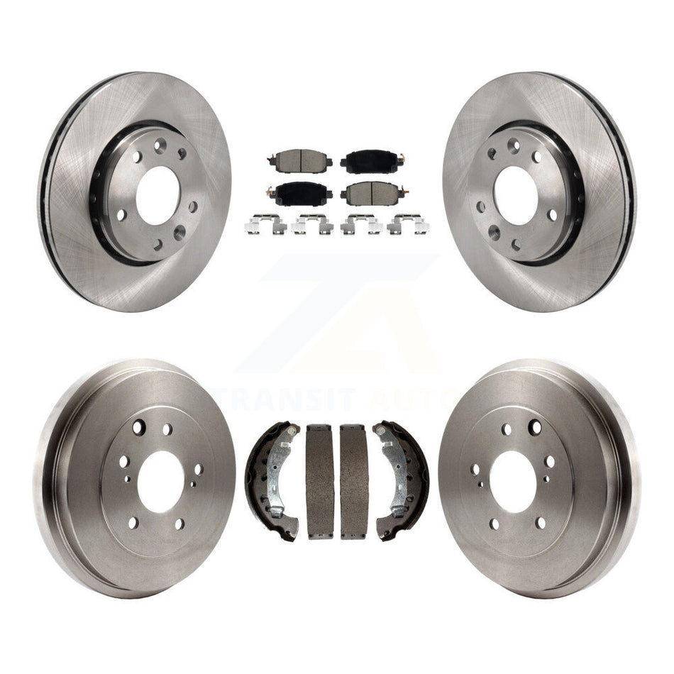 Front Rear Disc Brake Rotors Ceramic Pads And Drum Kit For 2020-2022 Nissan Sentra K8C-103548