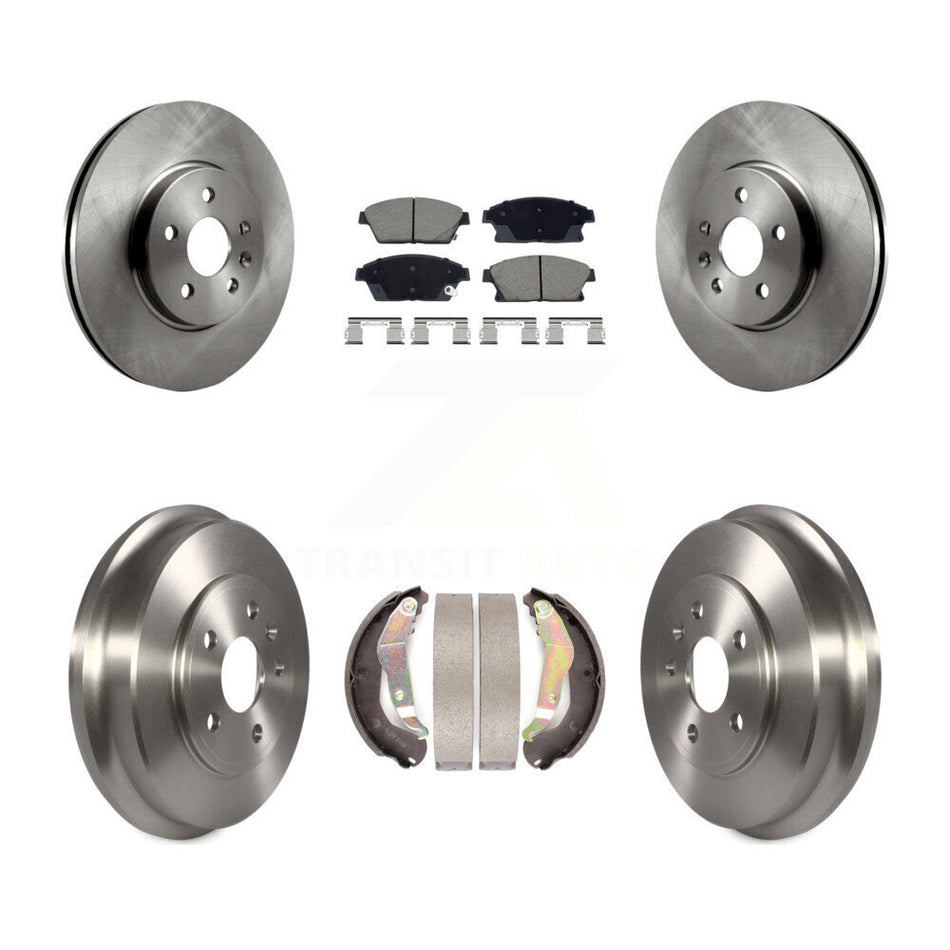 Front Rear Disc Brake Rotors Ceramic Pads And Drum Kit For 2013-2017 Chevrolet Trax K8C-103551