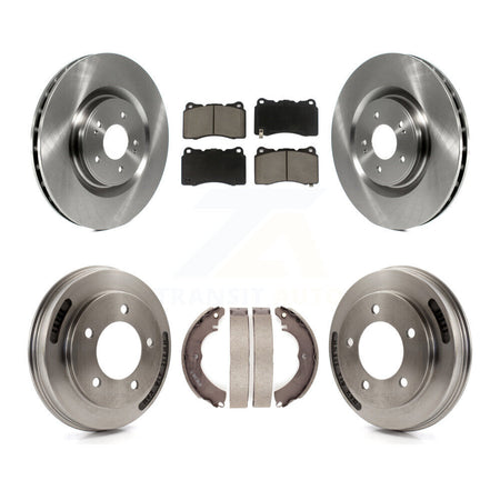 Front Rear Disc Brake Rotors Ceramic Pads And Drum Kit For Mitsubishi Lancer K8C-103554