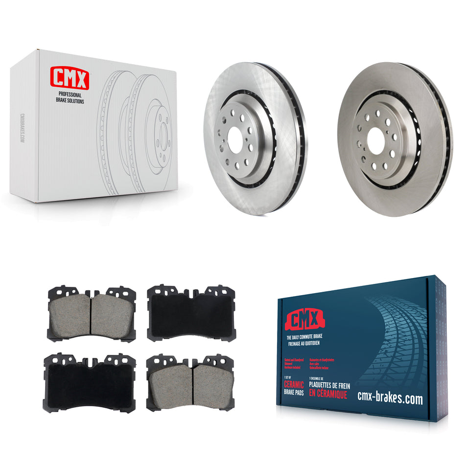 Front Disc Brake Rotors And Ceramic Pads Kit For Lexus LS460 LS500 LS600h LS500h K8C-103577