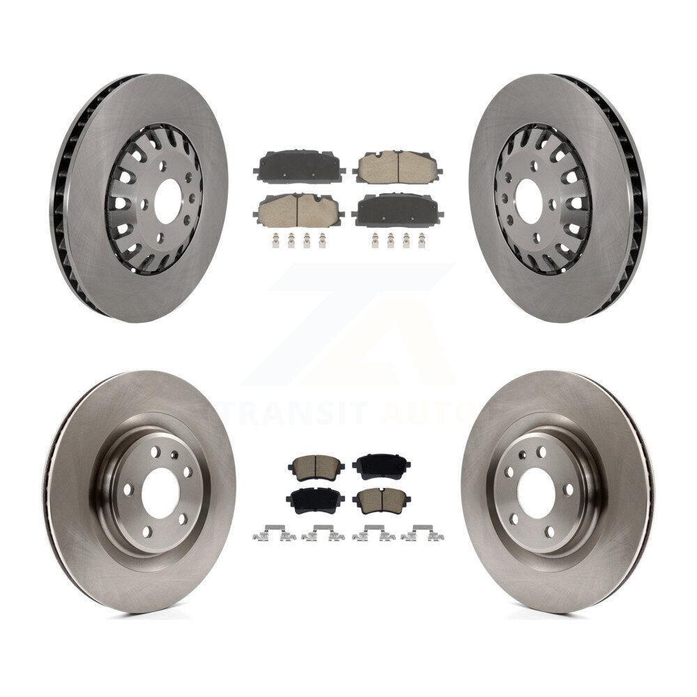 Front Rear Disc Brake Rotors And Ceramic Pads Kit For Audi A6 Quattro A7 Sportback K8C-103582
