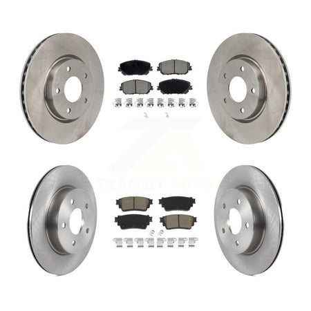 Front Rear Disc Brake Rotors And Ceramic Pads Kit For Nissan Rogue K8C-103590