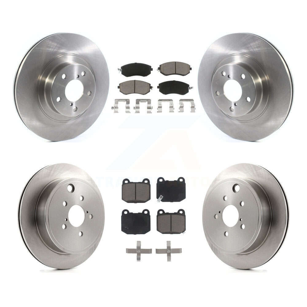 Front Rear Disc Brake Rotor And Ceramic Pad Kit For 2017 Subaru BRZ Without Brembo Brakes K8C-103595