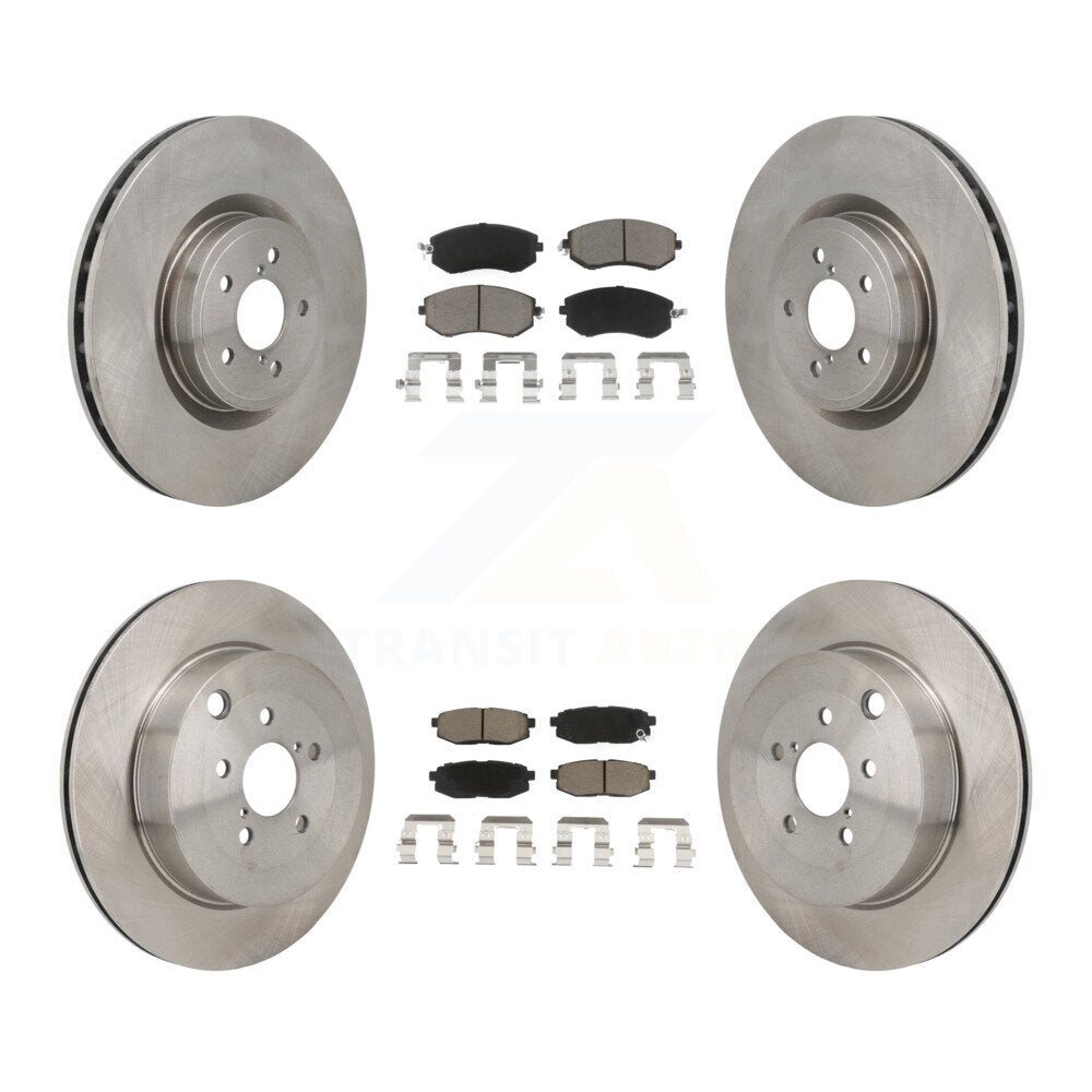 Front Rear Disc Brake Rotor Ceramic Pad Kit For 2019 Toyota 86 Base GT With Brembo Brakes K8C-103596