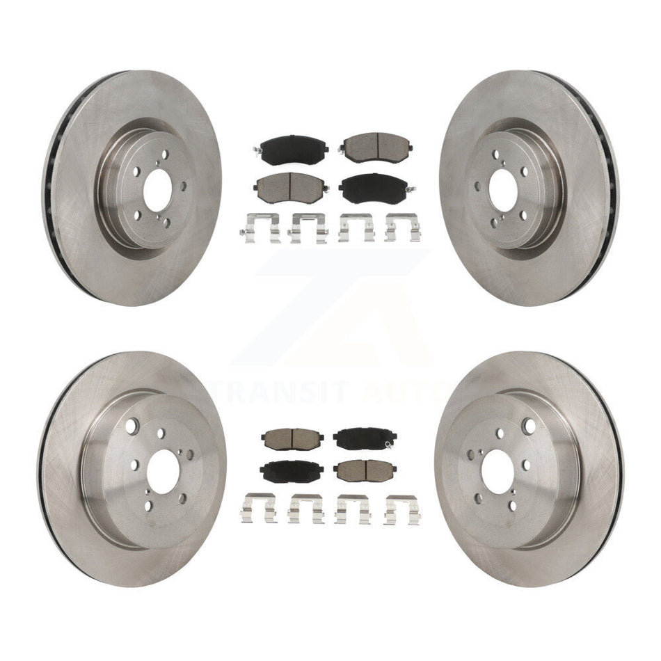 Front Rear Disc Brake Rotor Ceramic Pad Kit For 2019 Toyota 86 Base GT With Brembo Brakes K8C-103596