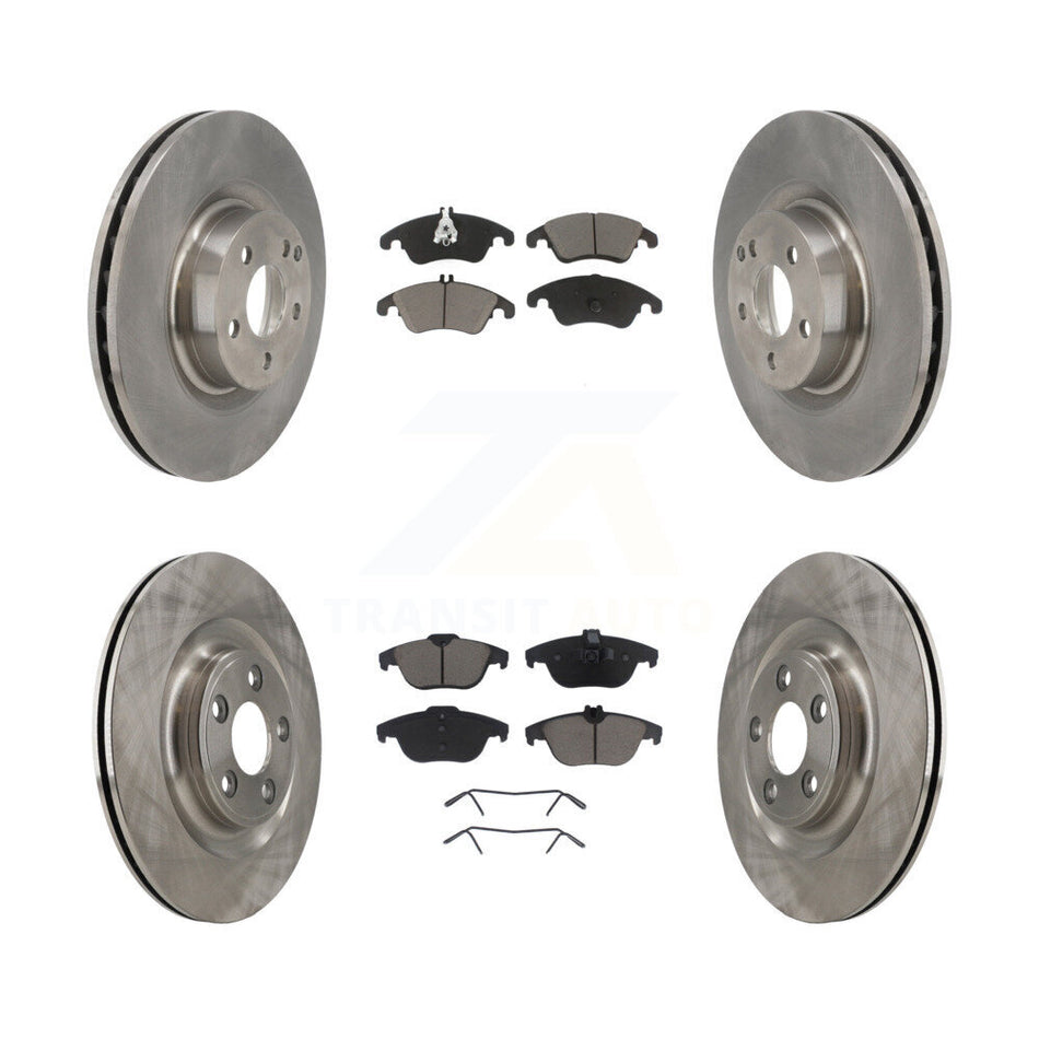 Front Rear Disc Brake Rotors And Ceramic Pads Kit For Mercedes-Benz E400 K8C-103598