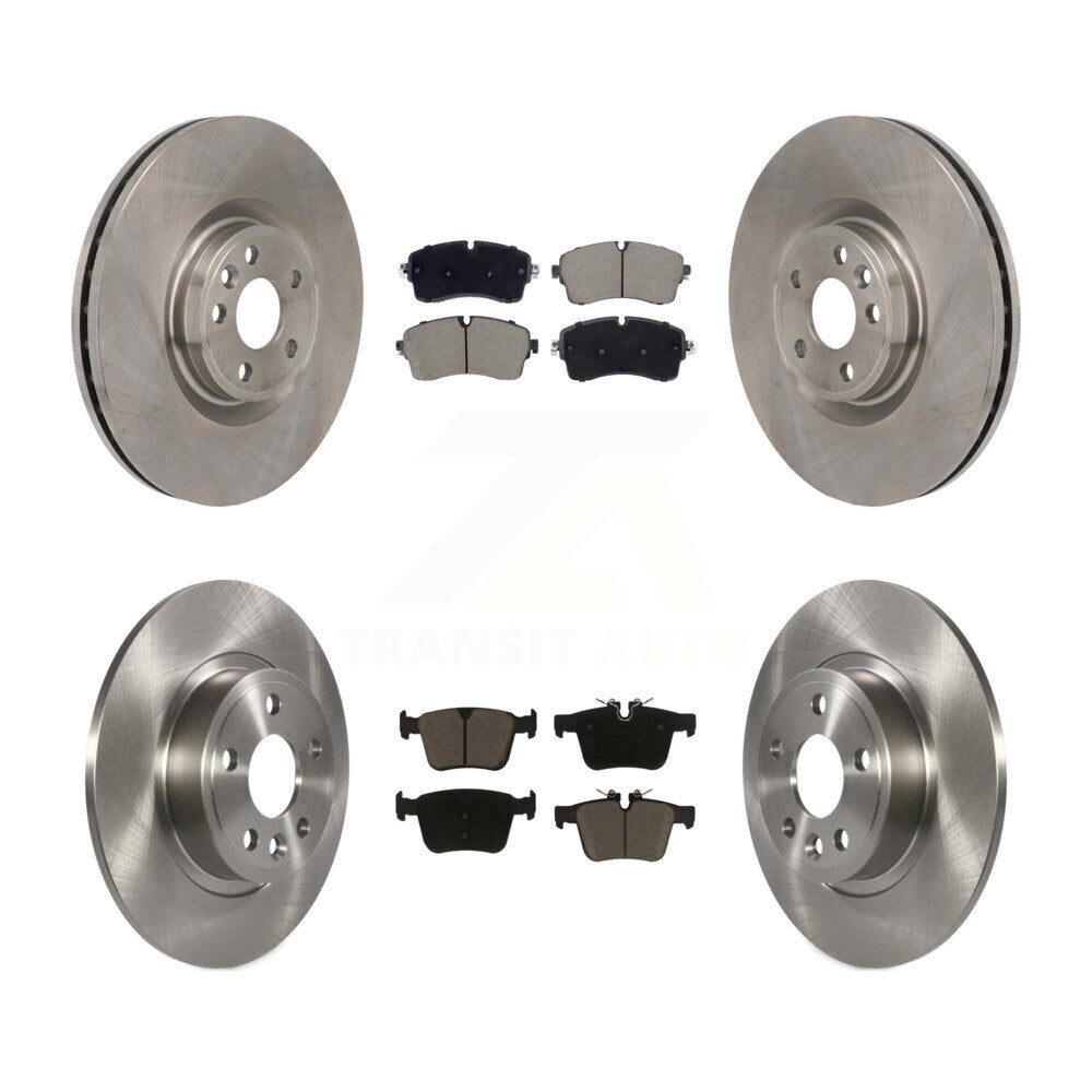 Front Rear Brake Rotors Ceramic Pad Kit For Jaguar E-Pace With 349mm Diameter Rotor K8C-103604
