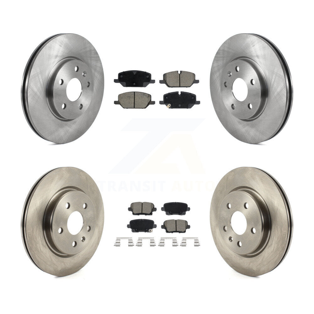 Front Rear Disc Brake Rotors And Ceramic Pads Kit For Buick Envision Cadillac XT4 K8C-103616