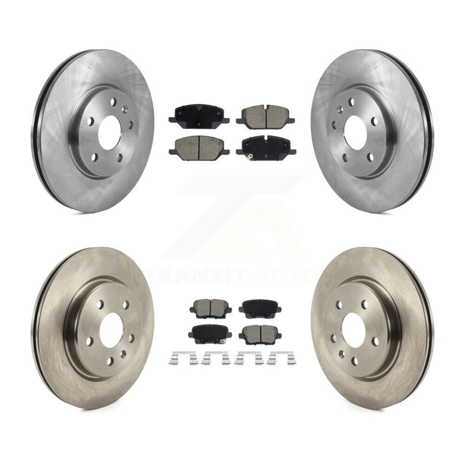 Front Rear Disc Brake Rotors And Ceramic Pads Kit For Buick Envision Cadillac XT4 K8C-103616