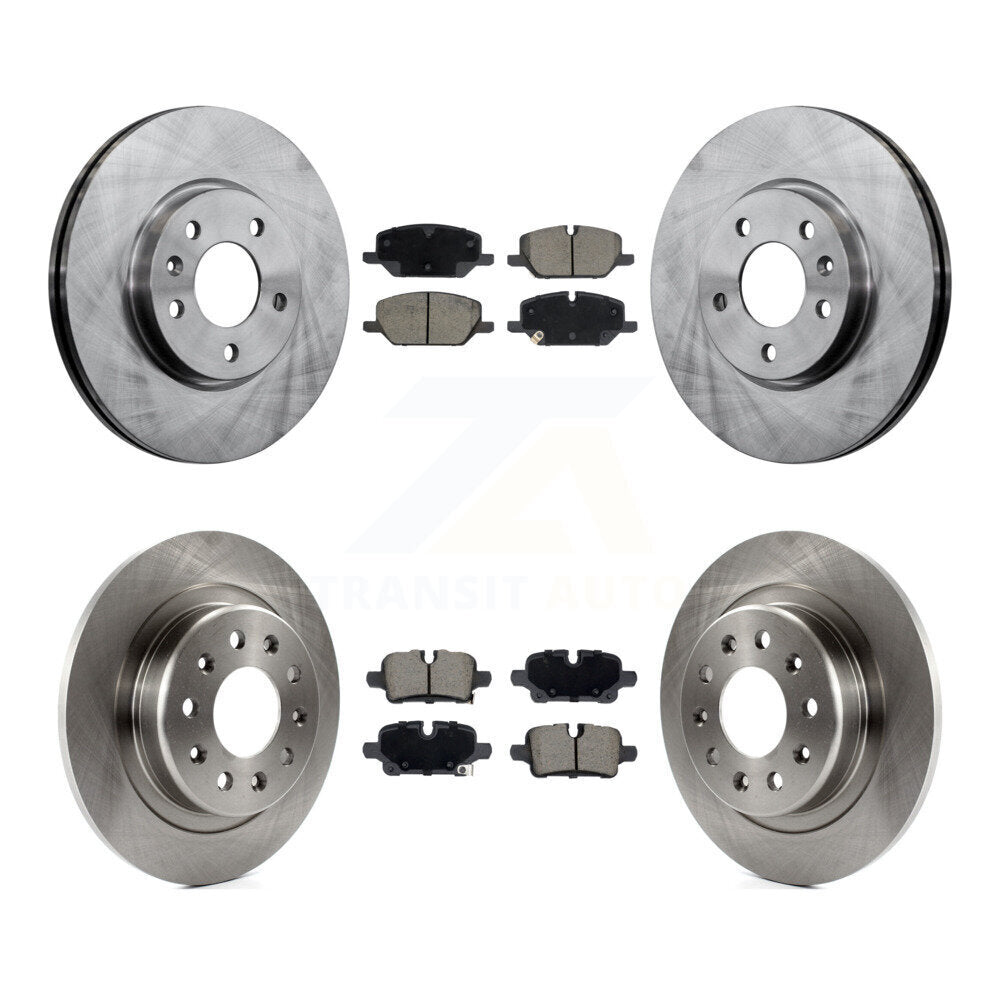 Front Rear Brake Rotors & Ceramic Pad Kit For GMC Terrain With 321mm Diameter Rotor K8C-103619