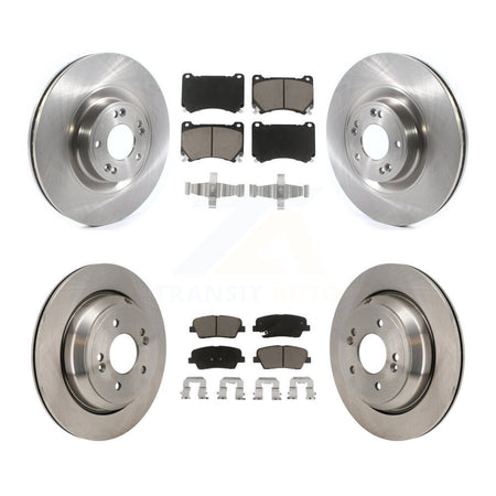 Front Rear Disc Brake Rotors And Ceramic Pads Kit For 2011 Hyundai Equus K8C-103622