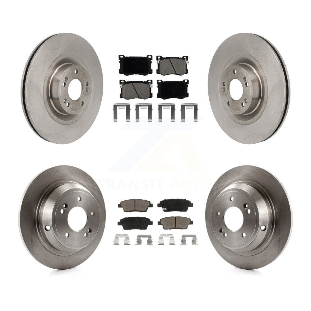 Front Rear Disc Brake Rotors And Ceramic Pads Kit For Hyundai Genesis G80 5.0L K8C-103623