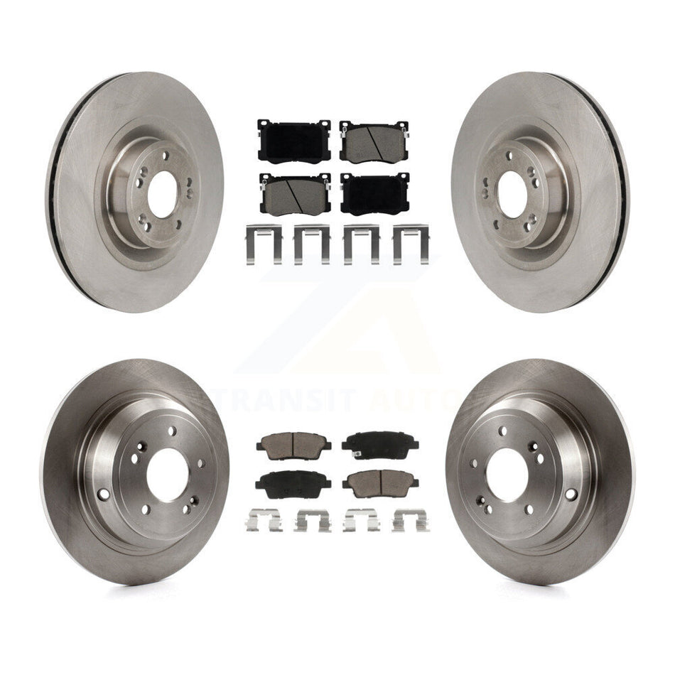 Front Rear Disc Brake Rotors And Ceramic Pads Kit For Hyundai Genesis G80 5.0L K8C-103623