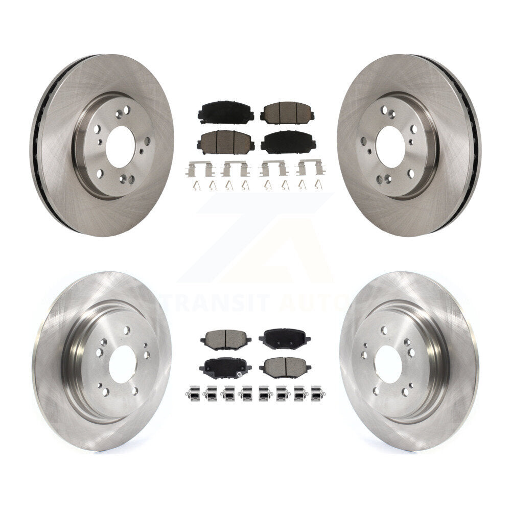 Front Rear Disc Brake Rotors And Ceramic Pads Kit For 2017-2021 Honda Clarity K8C-103626