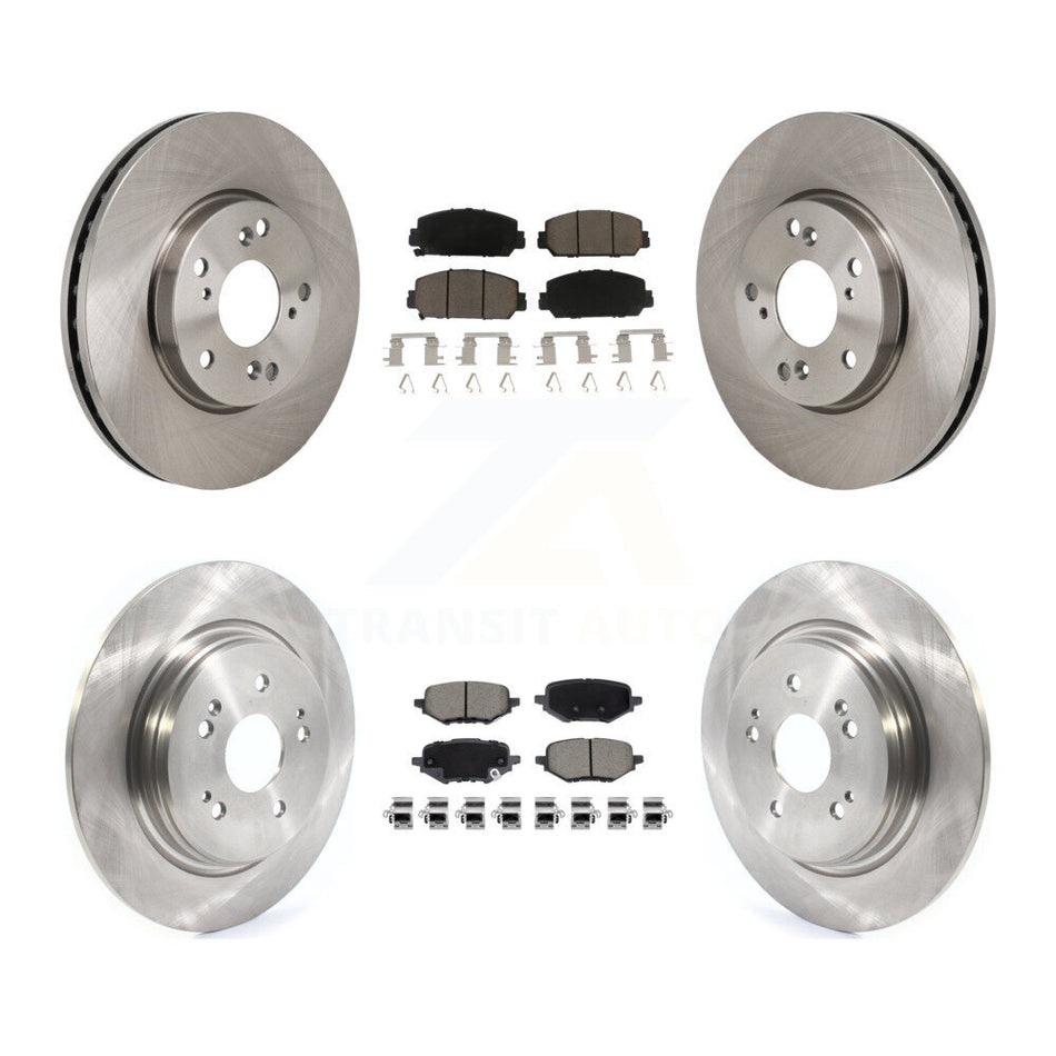 Front Rear Disc Brake Rotors And Ceramic Pads Kit For 2017-2021 Honda Clarity K8C-103626