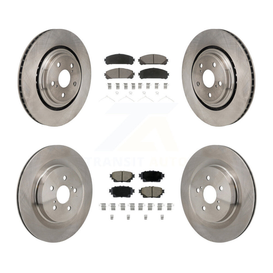 Front Rear Disc Brake Rotors And Ceramic Pads Kit For 2020-2022 Toyota Highlander K8C-103632