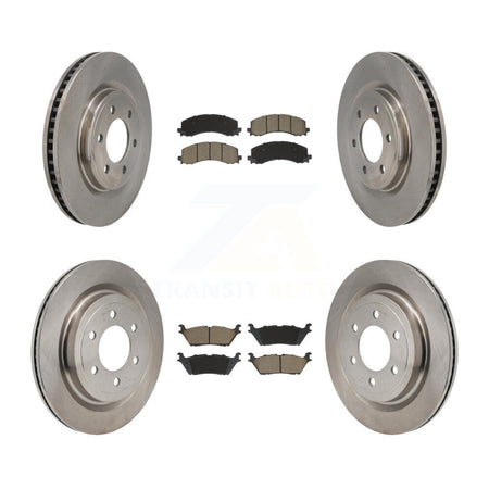 Front Rear Disc Brake Rotors And Ceramic Pads Kit For Ford F-150 Lightning K8C-103637