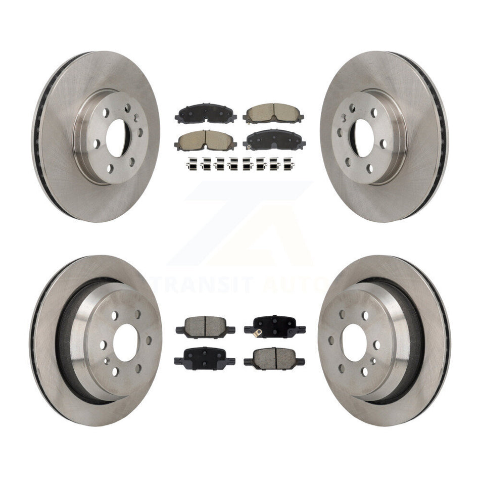 Front Rear Disc Brake Rotor & Ceramic Pad Kit For 2021-2022 Chevrolet Colorado GMC Canyon K8C-103642