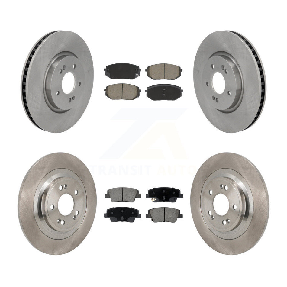 Front Rear Disc Brake Rotors And Ceramic Pads Kit For Hyundai Ioniq 5 Kia EV6 6 K8C-103647