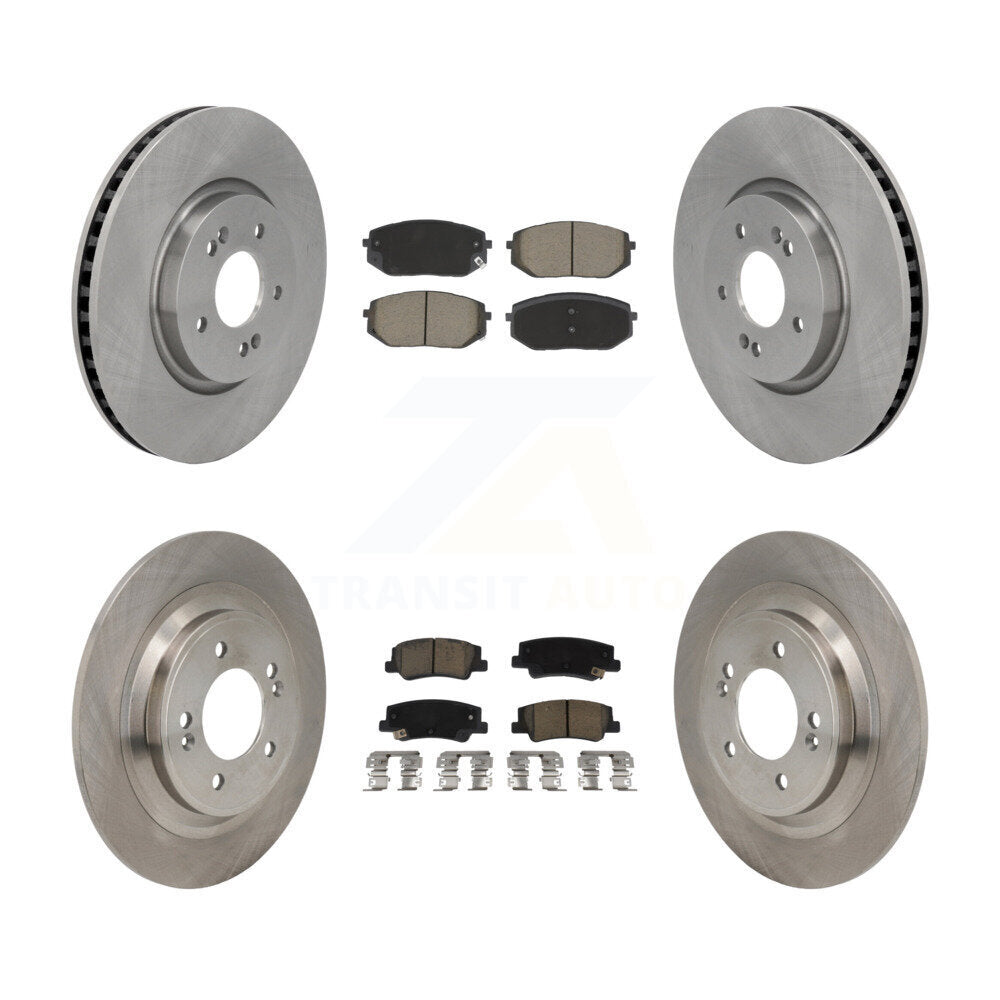 Front Rear Disc Brake Rotors And Ceramic Pads Kit For Hyundai Tucson Kia Sportage K8C-103648