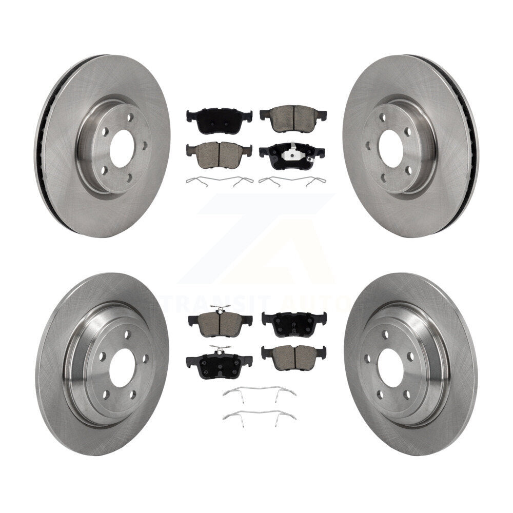 Front Rear Disc Brake Rotors Ceramic Pad Kit For Ford Escape Bronco Sport Lincoln Corsair K8C-103649
