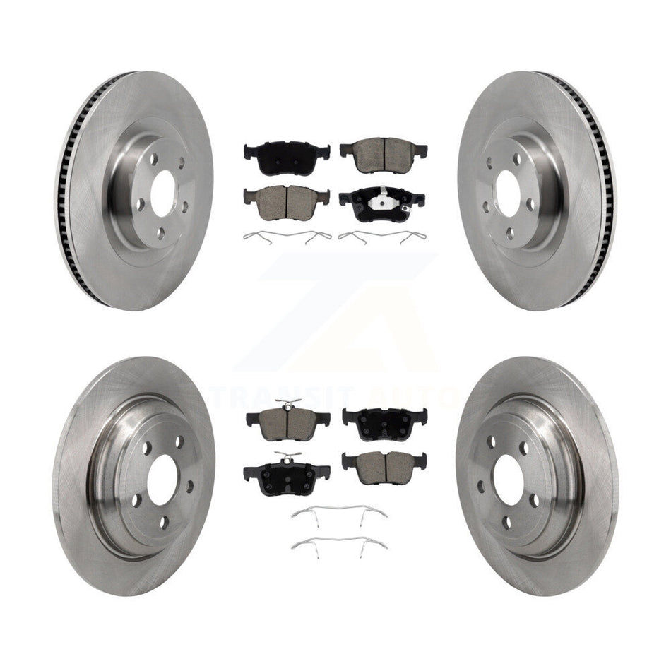 Front Rear Disc Brake Rotors And Ceramic Pads Kit For 2022-2023 Ford Maverick K8C-103650