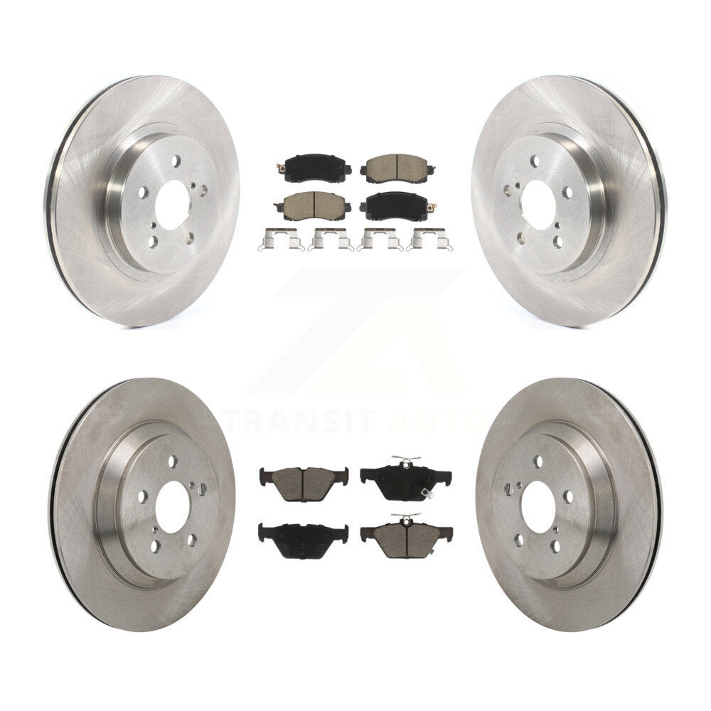 Front Rear Brake Rotor & Ceramic Pad Kit For Subaru Crosstrek With Electric Parking K8C-103656