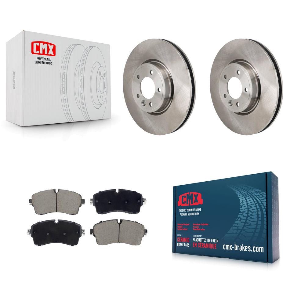Front Disc Brake Rotors And Ceramic Pads Kit For Land Rover Discovery Range DIESEL engine K8C-103658