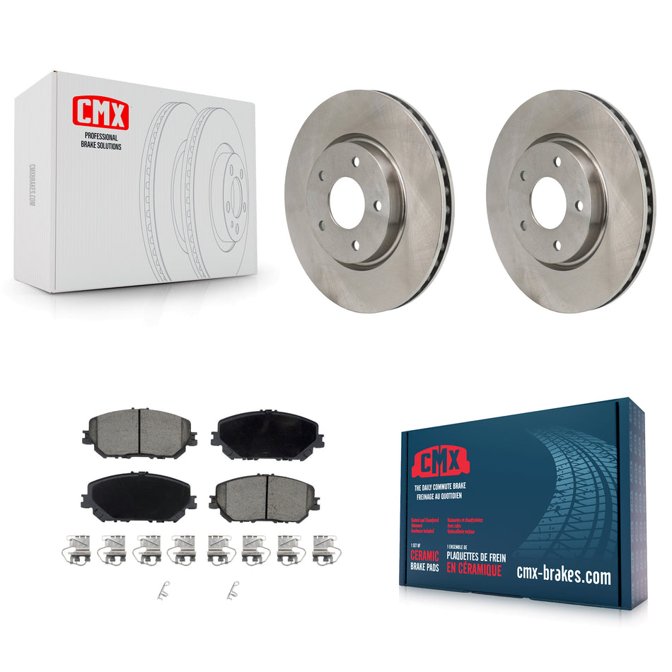 Front Disc Brake Rotors And Ceramic Pads Kit For Nissan Rogue K8C-103662