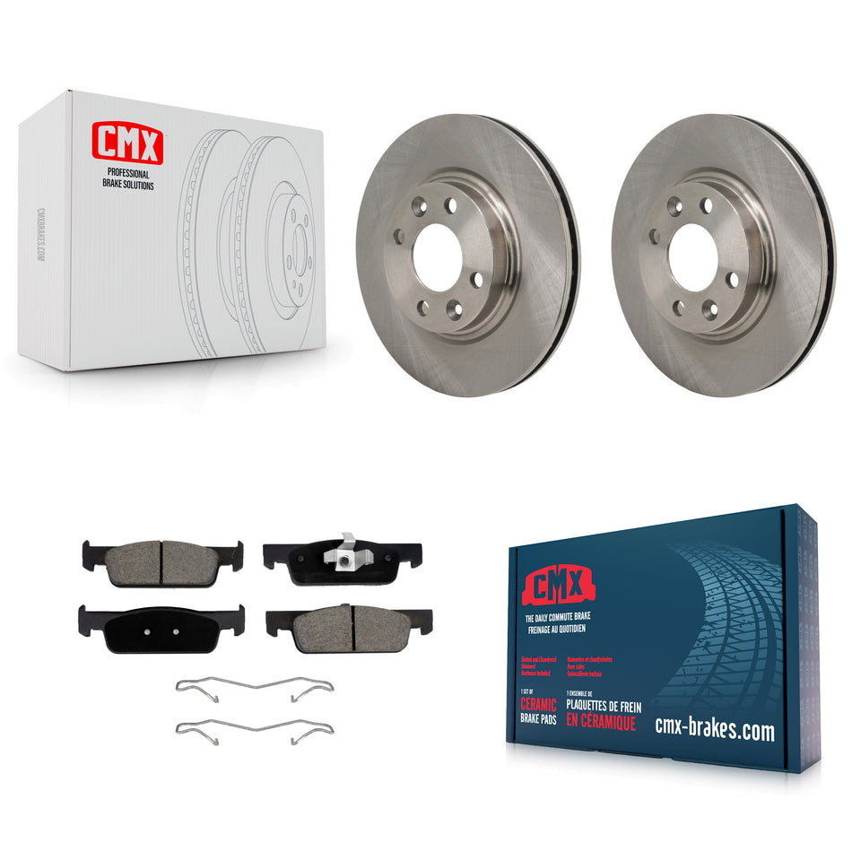 Front Disc Brake Rotors And Ceramic Pads Kit For Smart Fortwo EQ fortwo K8C-103664
