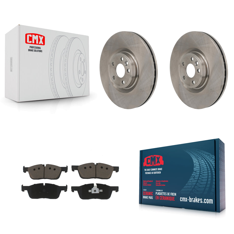 Front Disc Brake Rotors And Ceramic Pads Kit For Land Rover Discovery Sport Jaguar E-Pace K8C-103668