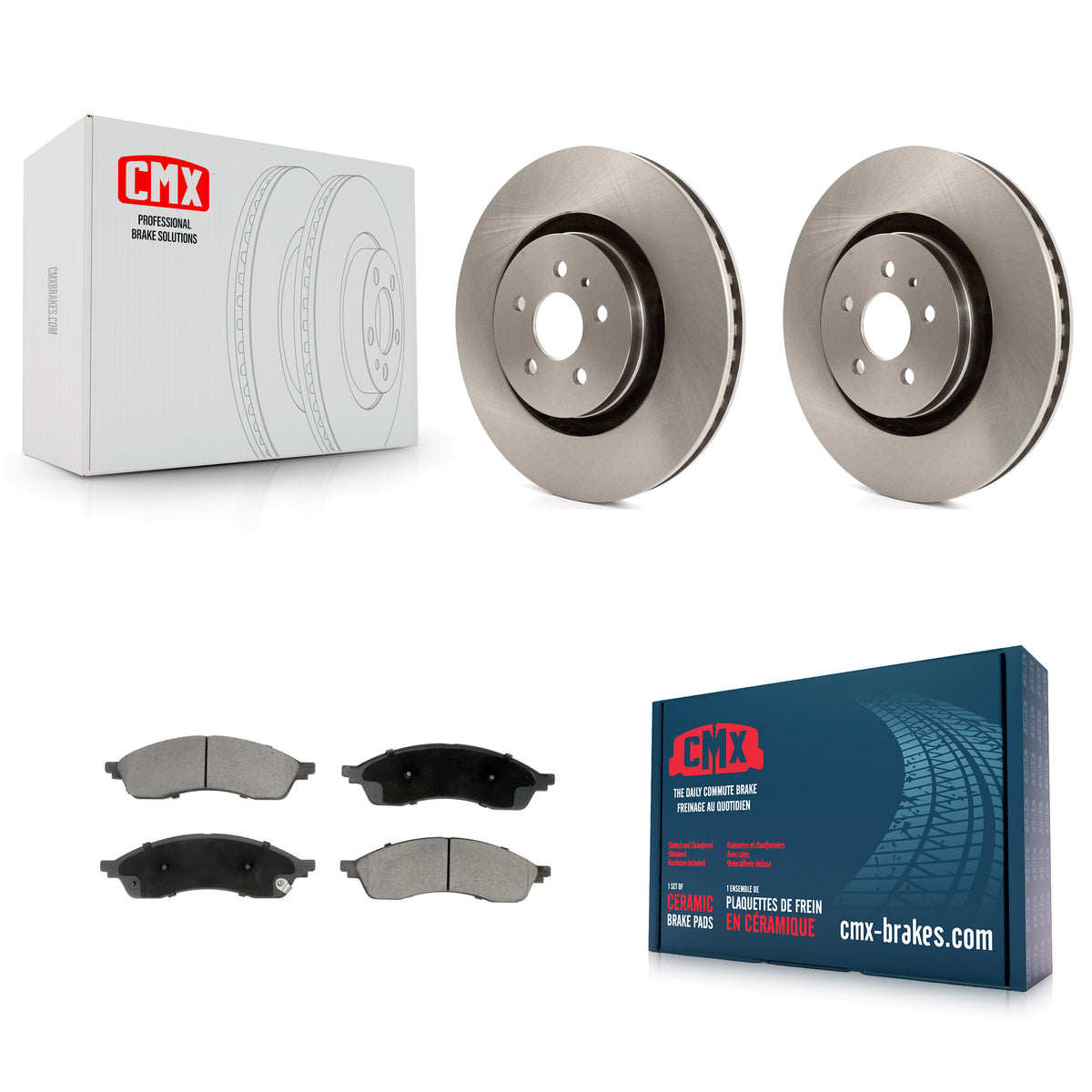Front Disc Brake Rotors And Ceramic Pads Kit For Lincoln Nautilus K8C-103671