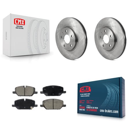 Front Disc Brake Rotors And Ceramic Pads Kit For Buick Envision Cadillac XT4 K8C-103685