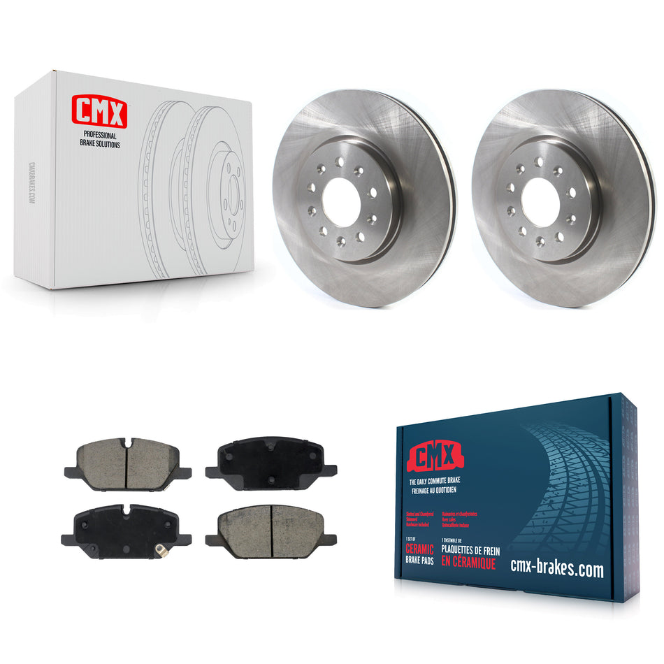 Front Disc Brake Rotors And Ceramic Pads Kit For Chevrolet Equinox GMC Terrain K8C-103686