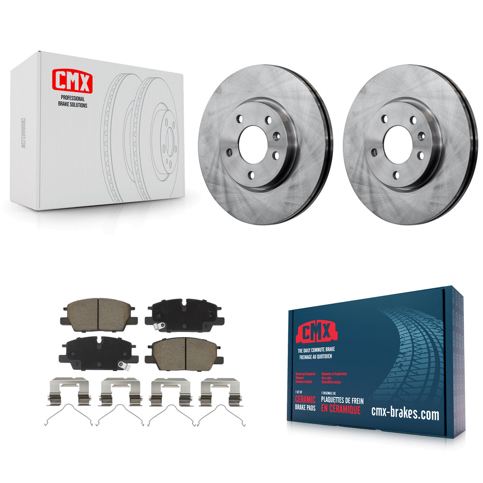 Front Brake Rotor And Ceramic Pad Kit For Chevrolet Equinox GMC Terrain Malibu Trax Buick K8C-103687