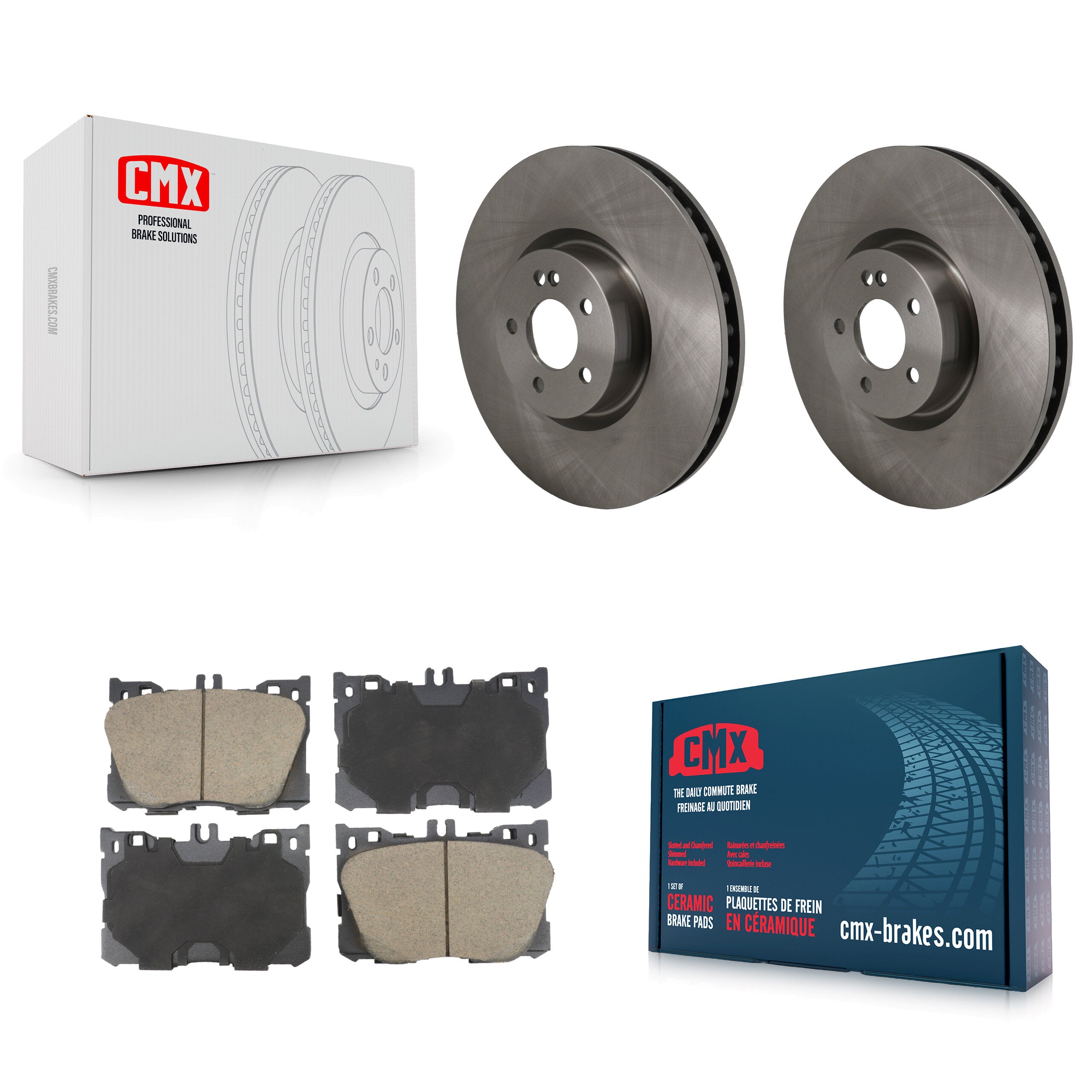 Front Brake Rotor Ceramic Pad Kit For Mercedes-Benz C43 AMG GLC43 E450 E400 E300 C450 E53 K8C-103706