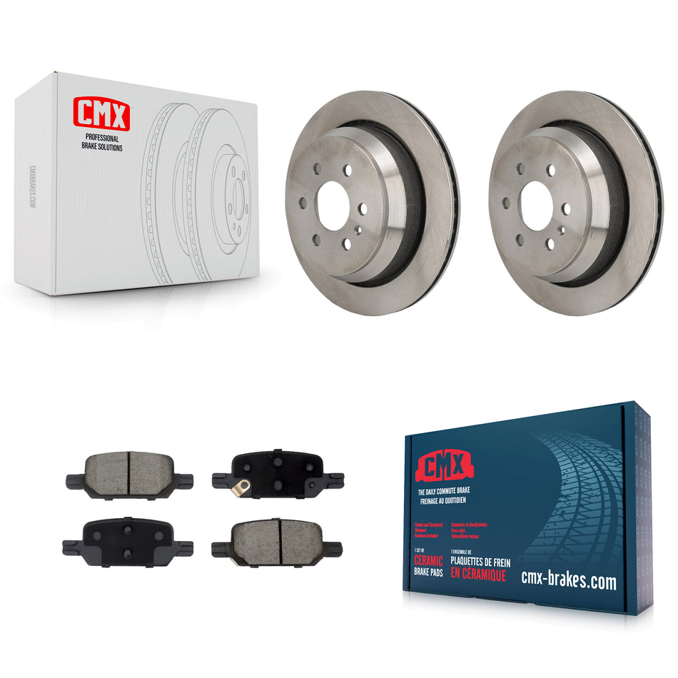Rear Disc Brake Rotors And Ceramic Pads Kit For 2021-2022 Chevrolet Colorado GMC Canyon K8C-103711